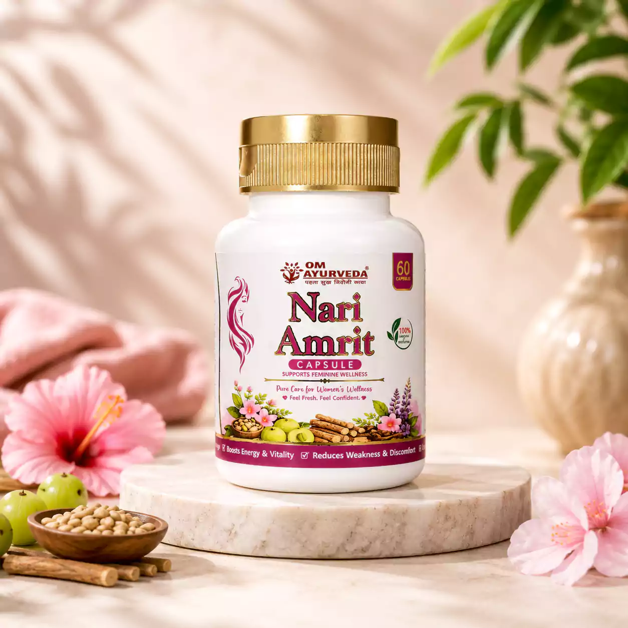 Om Ayurveda Nari Amrit Capsules